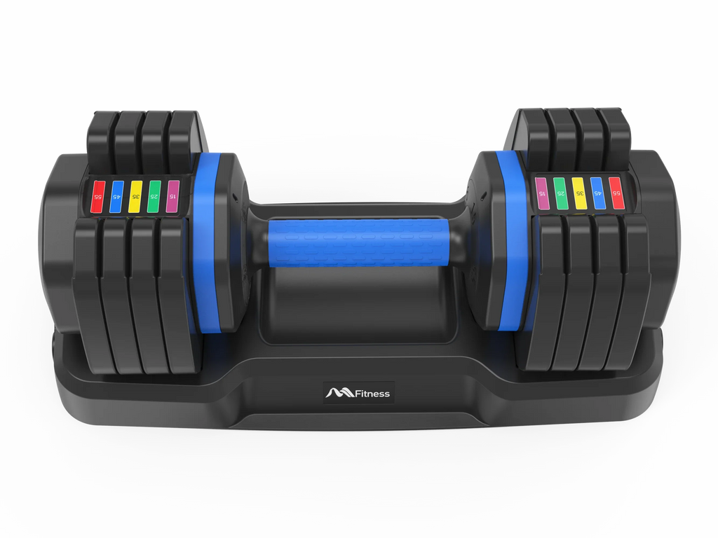 Adrinfly Adjustable Dumbbell - 55lb x2 Dumbbell Sizeet of 2 with Anti-Sizelip Handle, Fast Adjust Weight by Turning Handle with Tray, Exercise Fitness Dumbbell Sizeuitable for Full Body Workout