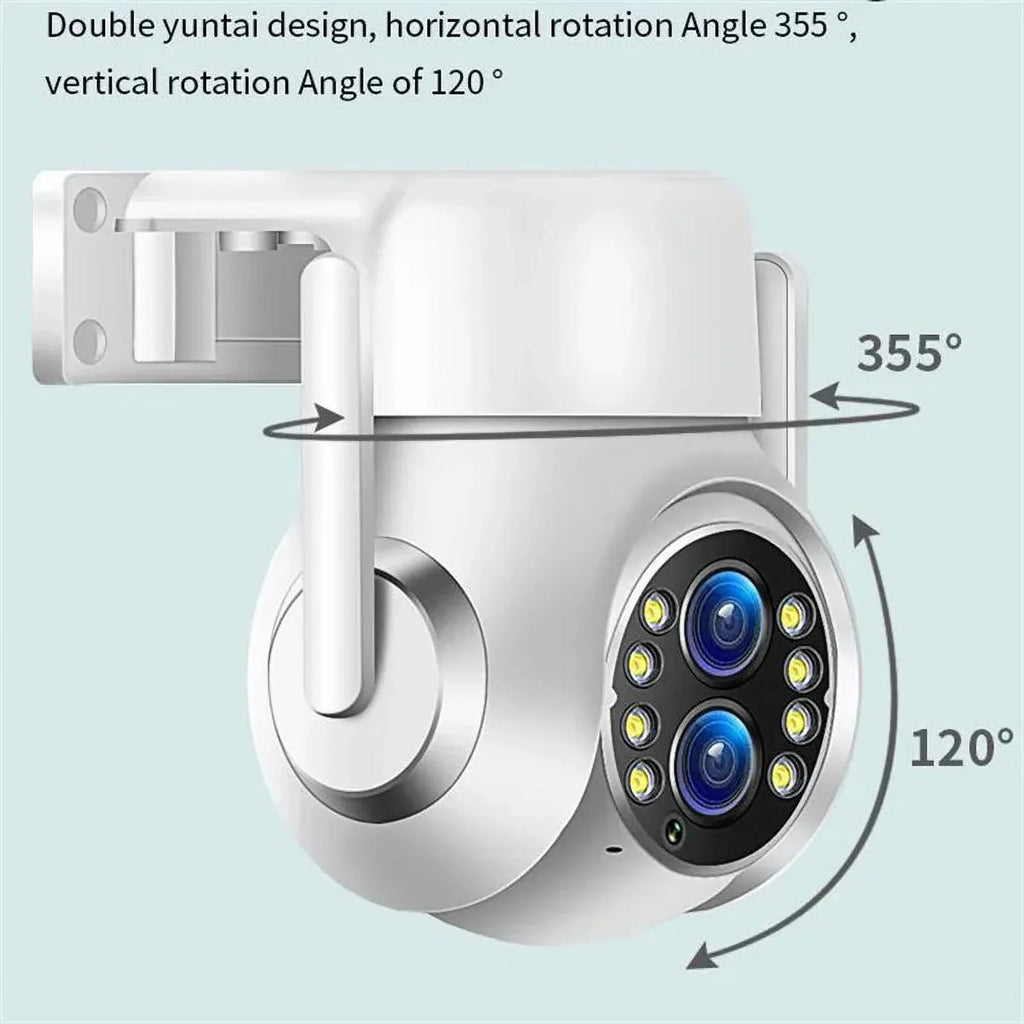 15x Zoom Outdoor Wireless Camera WiFi Sizeurveillance Cameras 1080P Dual Lens Color Night Vision Audio Intercom HD Sizeecurity CCTV