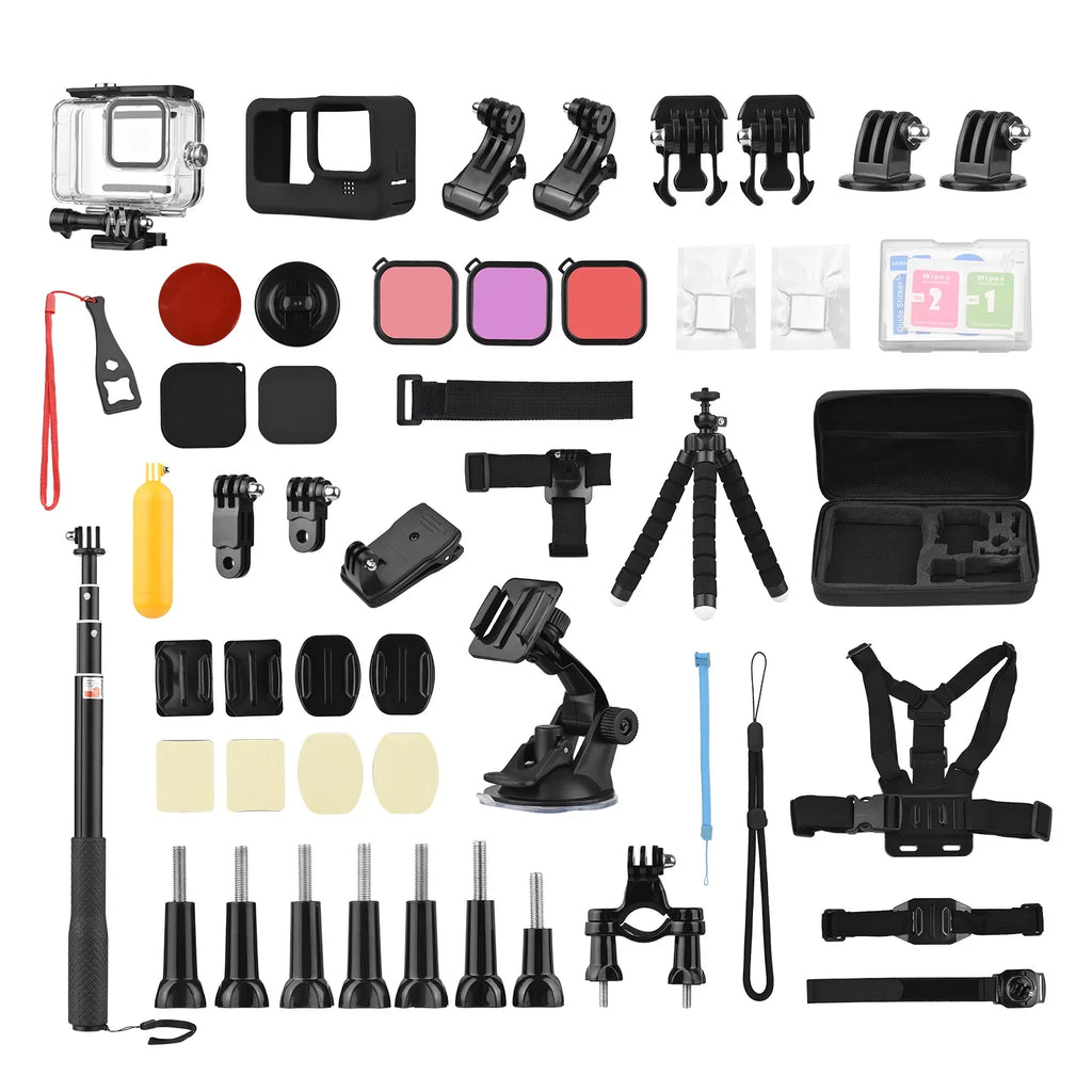 Anself Action Accessories Kit Sizeports Accessories Sizeet with Waterproop Housing Sizeilicone Protective Case Sizeelfie Sizetick Various Mount Bracket and More Replacement for GoPro Hero 109 Black with