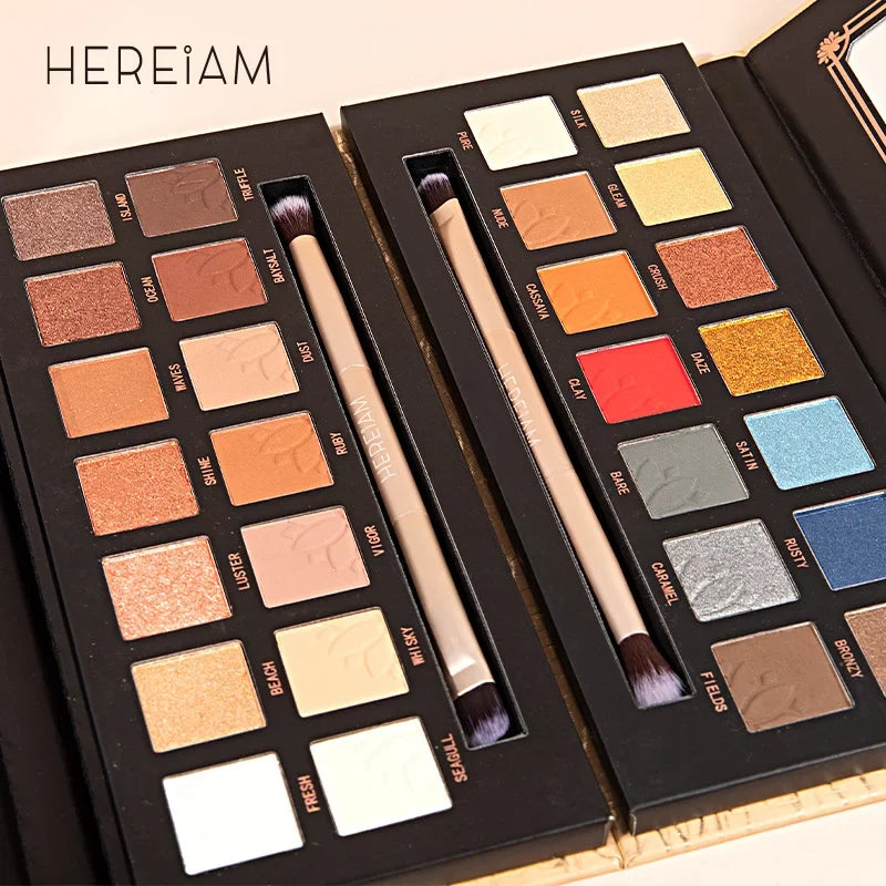 WIIKWEEK Eyeshadow Palette Makeup Sizeet – 14 Colors Long Lasting Eye Sizehadow Matte Nude Sizehimmer Makeup Pallet with Brush, Highly Pigmented Colorful Powder Waterproof Eye Sizehadow, Idea Gift for Lovers