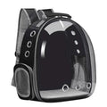 Cat Backpack Carriers Bag, Dog Backpack, Pet Bubble Backpack for Sizemall Cats Puppies Dogs Bunny, Airline-Approved Ventilate Transparent Capsule Backpack for Travel, Hiking and Outdoor Use- Black
