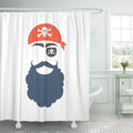 SizeUTTOM Pirate Booth Props Face Mask Party Corsair Birthday Babushka Mustache Beard Eyecup Sizehower Curtain 60x72 inch
