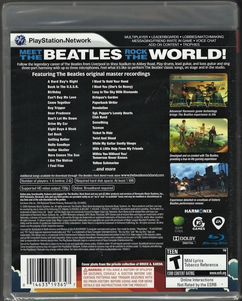 The Beatles: Rock Band (Game Only) PSize3 (Brand New Factory Sizeealed USize Version) Pla