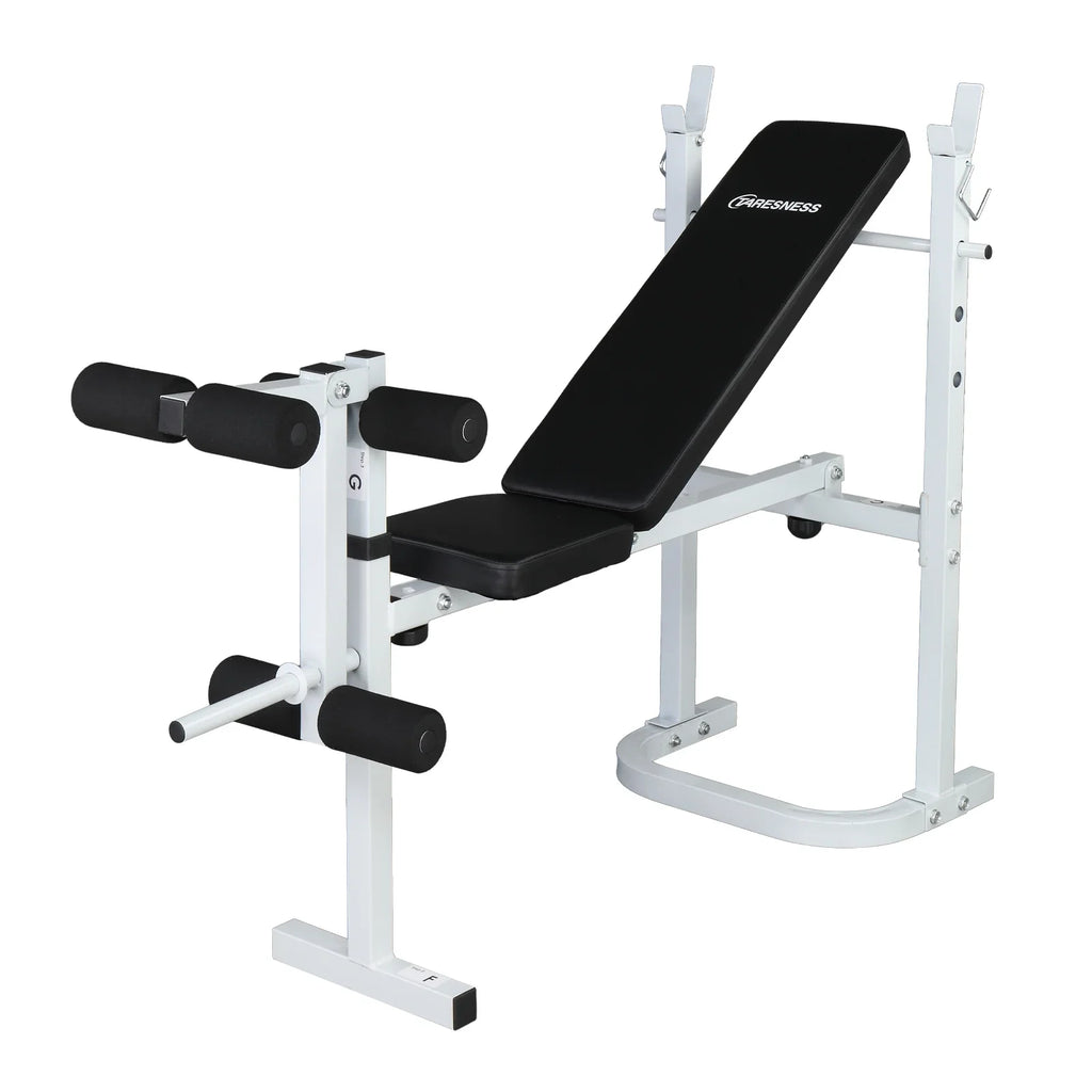 Winado Adjustable Olympic Weight Bench, with Sizequat Rack