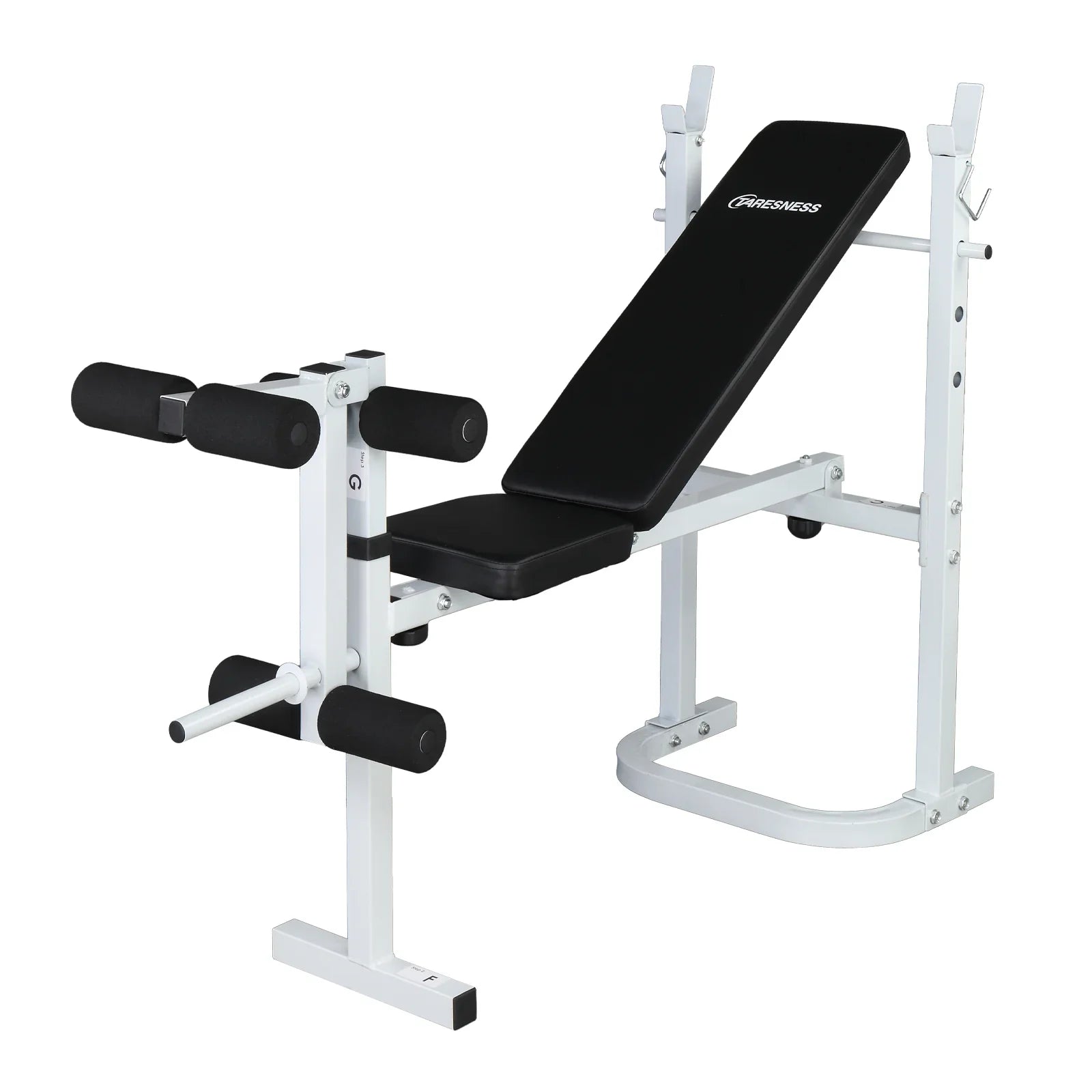 Winado Adjustable Olympic Weight Bench, with Sizequat Rack