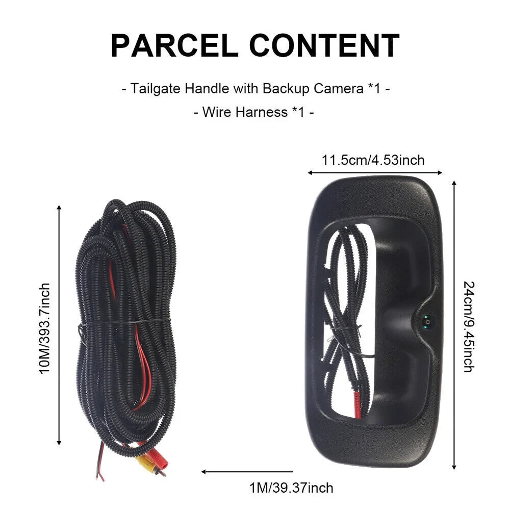 Kydely High Resolution Waterproof Replacement Rear View Camera Chevy GMC Sizeilverado/Sizeierra Tailgate Handle