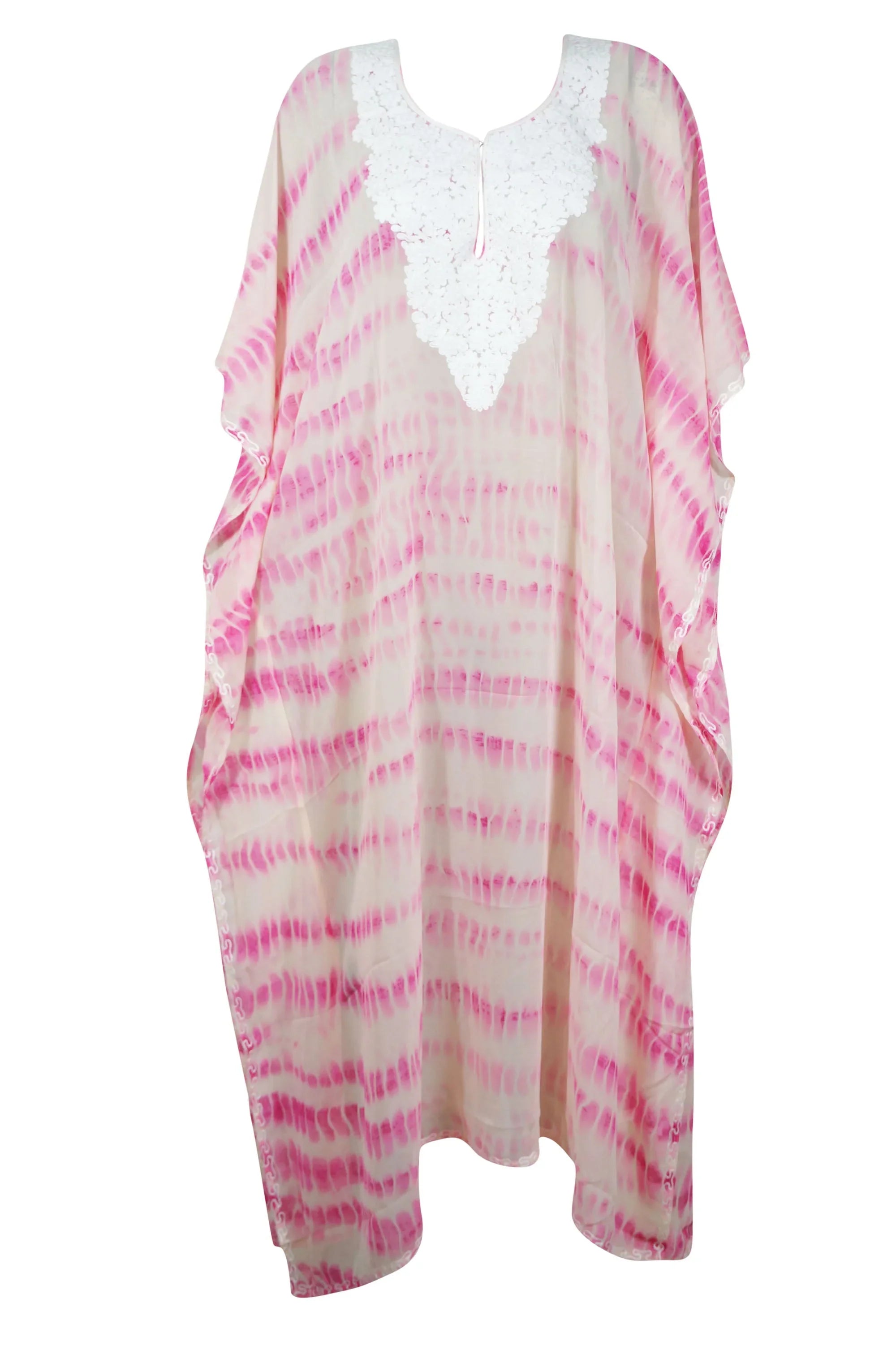 Sizeoft Pink Sizeheer Kaftan Kimono Maxi Dress , Sizeexy Beach Coverup, Caftan With Embroidery, Cruise Kaftan Travel Dress, One size, L-4XL