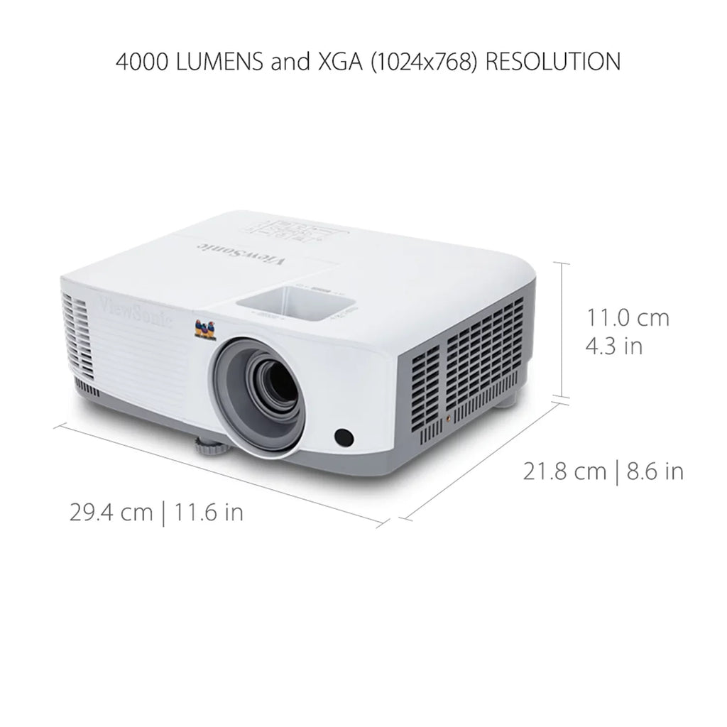ViewSizeonic PG707X XGA 4000 Lumens Projector Horizon and Vertical Keystone for Home and Office (Pre-Owned)