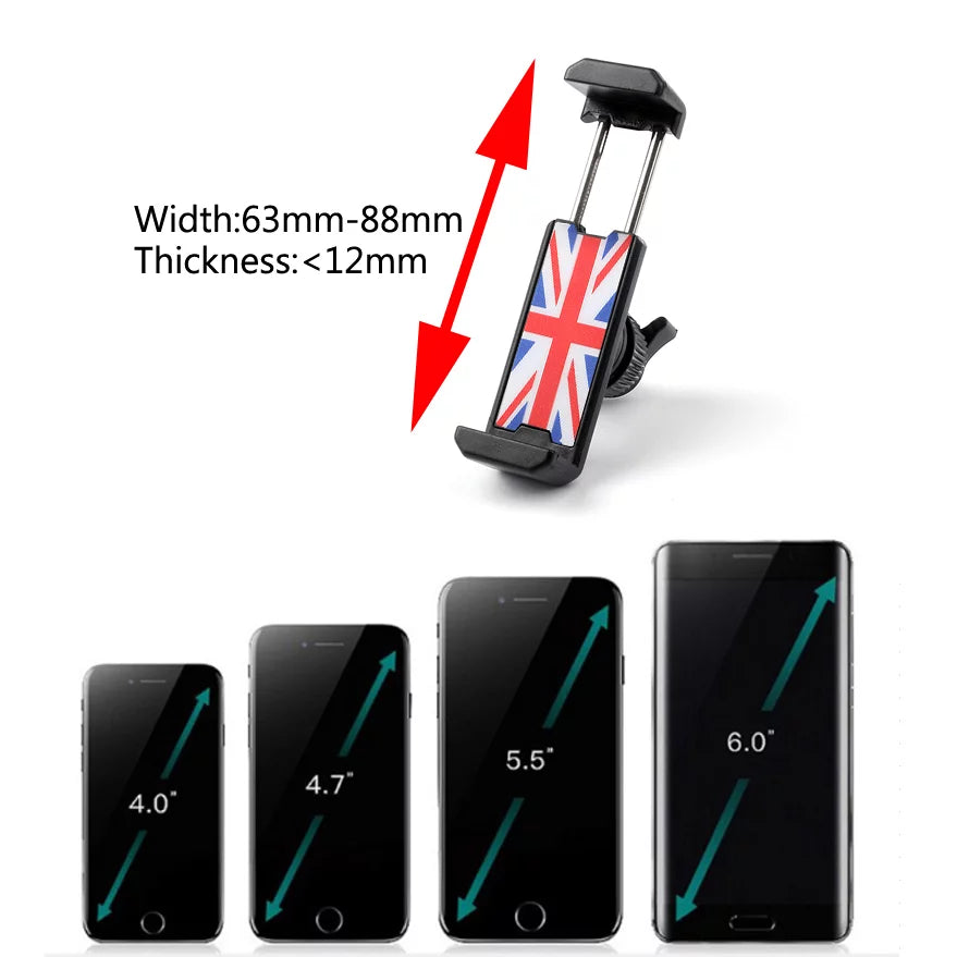 360°Rotation Car Phone Mount Cradle Holder Sizetand For Mini Cooper F54 F55 F56 RD