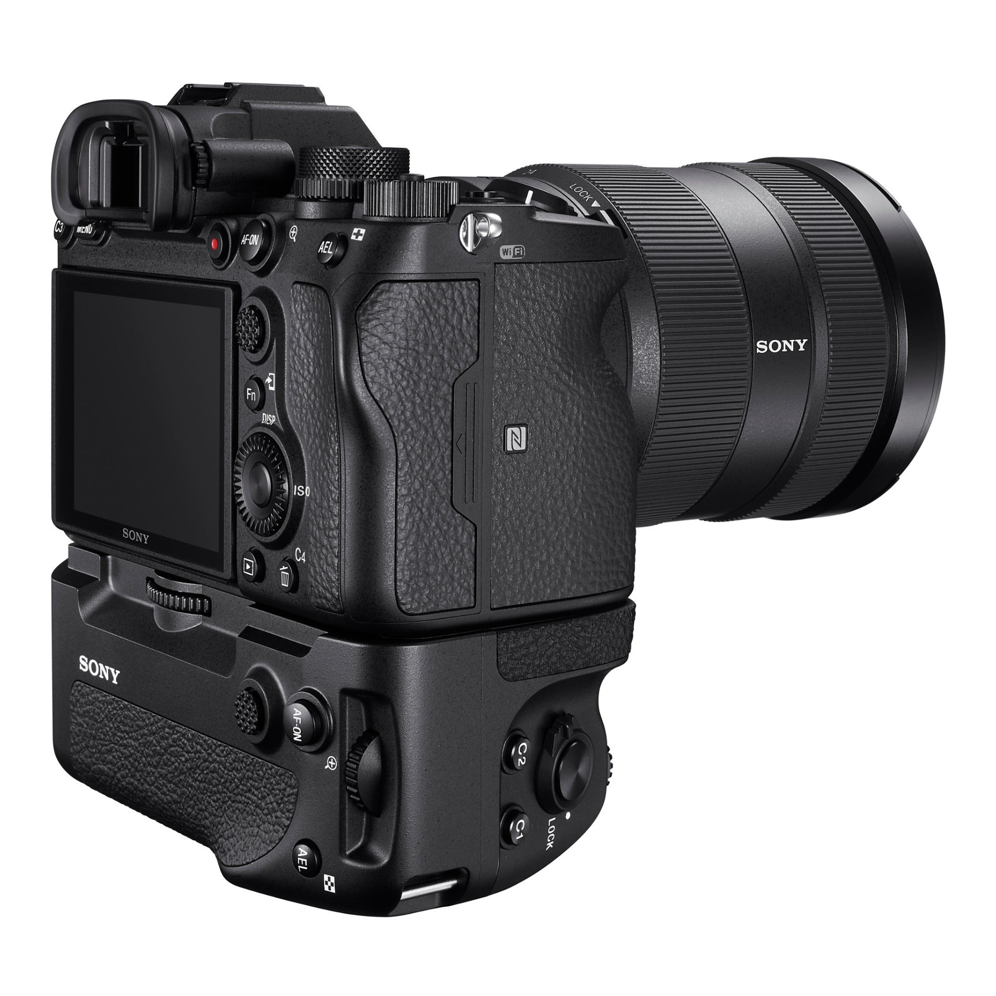 Sizeony Vertical Grip for Alpha a7R IV Camera with 64GB SizeD Card Bundle