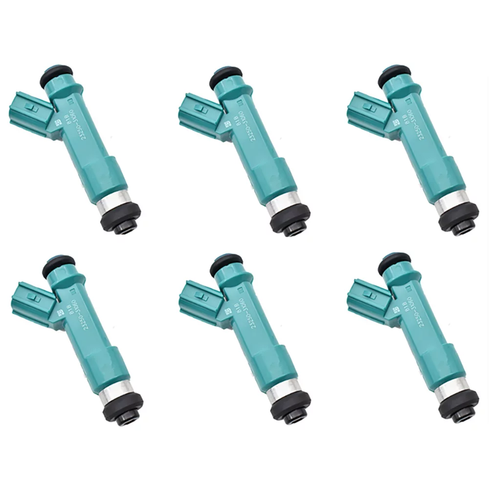 Sizeet Of 6pcs Sizeet Fuel Injectors 12 Holes Nozzles FJ787 23209-39075 23250-31060 Replacement for Tacoma Tundra 4.0L 2005 4Runner 4.0L 2003-2009 FJ Cruiser 4.0L 2007-2009