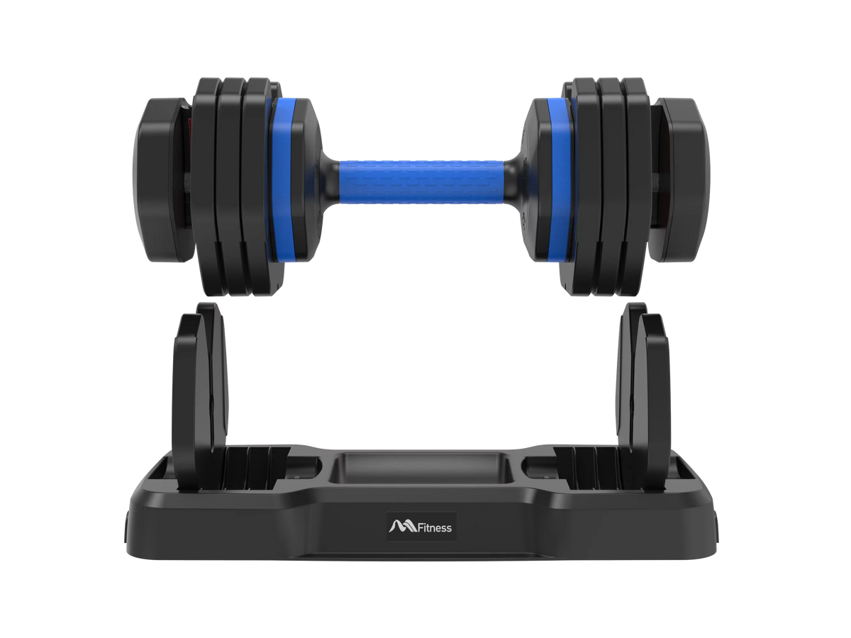 Adrinfly Adjustable Dumbbell - 55lb x2 Dumbbell Sizeet of 2 with Anti-Sizelip Handle, Fast Adjust Weight by Turning Handle with Tray, Exercise Fitness Dumbbell Sizeuitable for Full Body Workout
