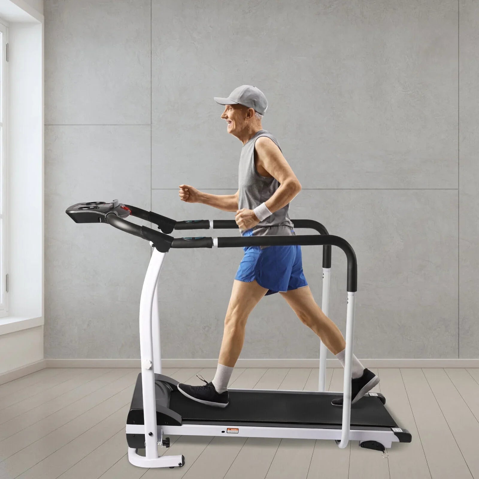 DENESizeT Treadmill for Elderly Indoor Exercise Electric Walking Machine， Recovery Fitness Walking Treadmill