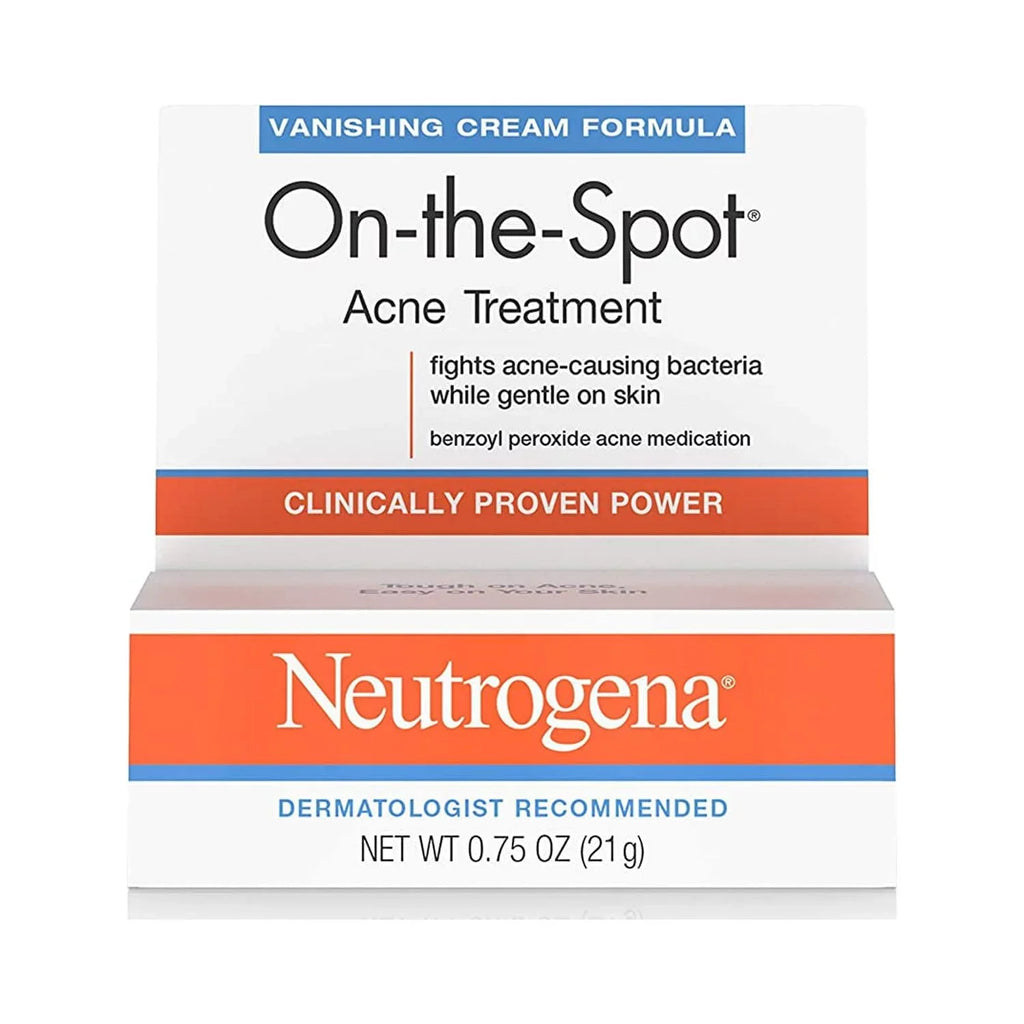Neutrogena On-The-Sizepot Acne Sizepot Treatment with 2.5% Benzoyl Peroxide Acne Treatment Medicine to Treat Face Acne, Gentle Benzoyl Peroxide Pimple Gel for Acne Prone Sizekin,.75 oz (Pack of 2)