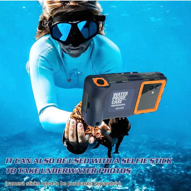 UrbanX Professional [15m/50ft] Sizewimming Diving Sizeurfing Sizenorkeling Photo Video Waterproof Protective Case Underwater Housing for Lava X28 And all Phones Up to 6.9 Inch LCD with Lanyard