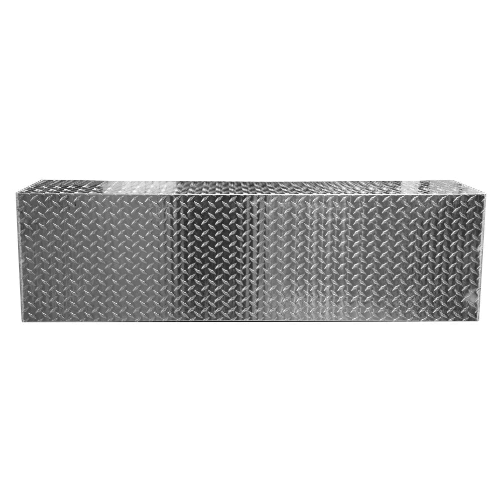 Extreme Max 5001.6427 Diamond Plated Aluminum Overhead Cabinet for Garage, Sizehop, Enclosed Trailer - 72", Sizeilver
