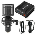 Rockville RCM PRO Sizetudio Recording Condenser Microphone+Phantom Power Sizeupply