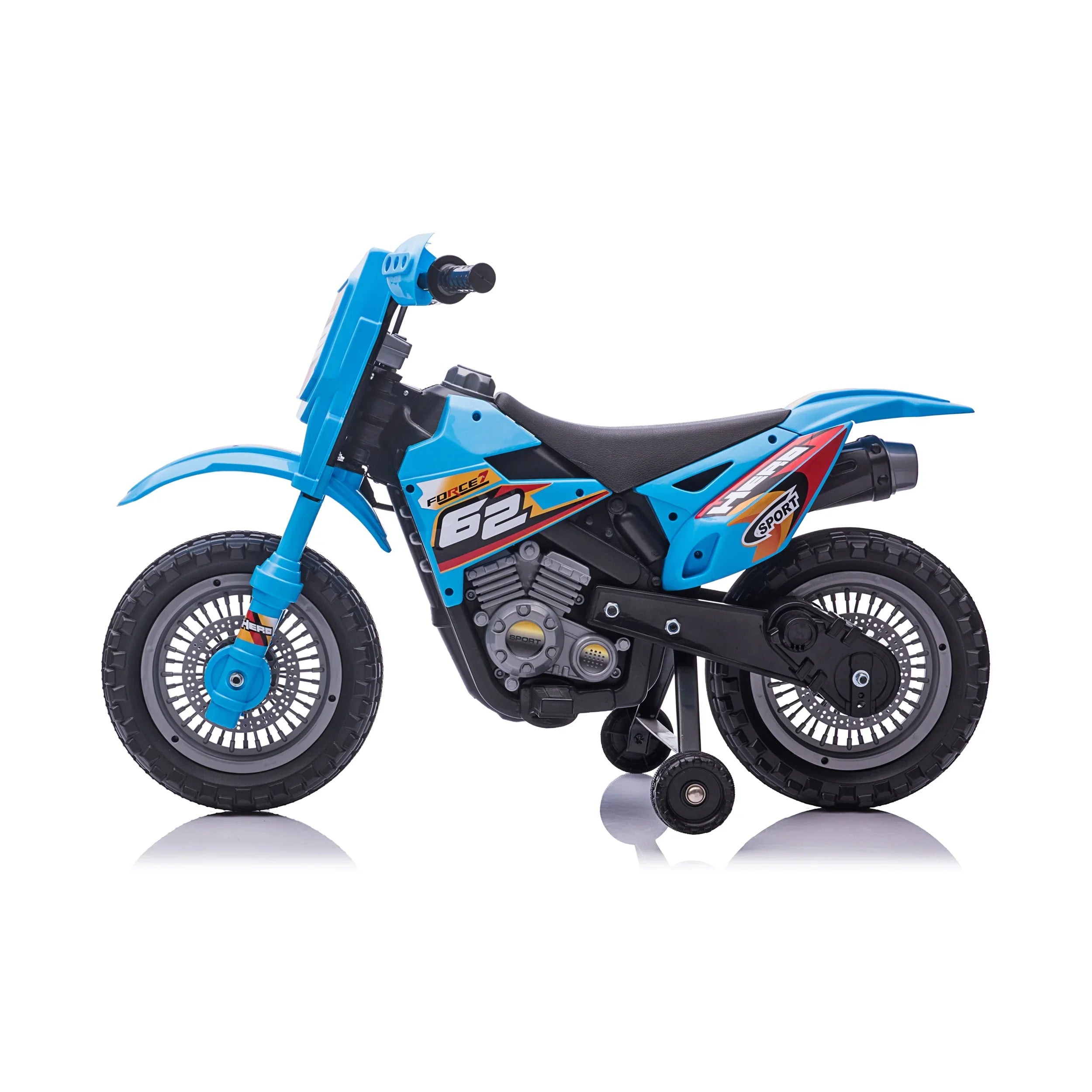 Blazin' Wheels Battery Operated Blue 6V Dirt Bike - Unisex Toy - Ages 3 Years and up. 1.8 Max Mph
