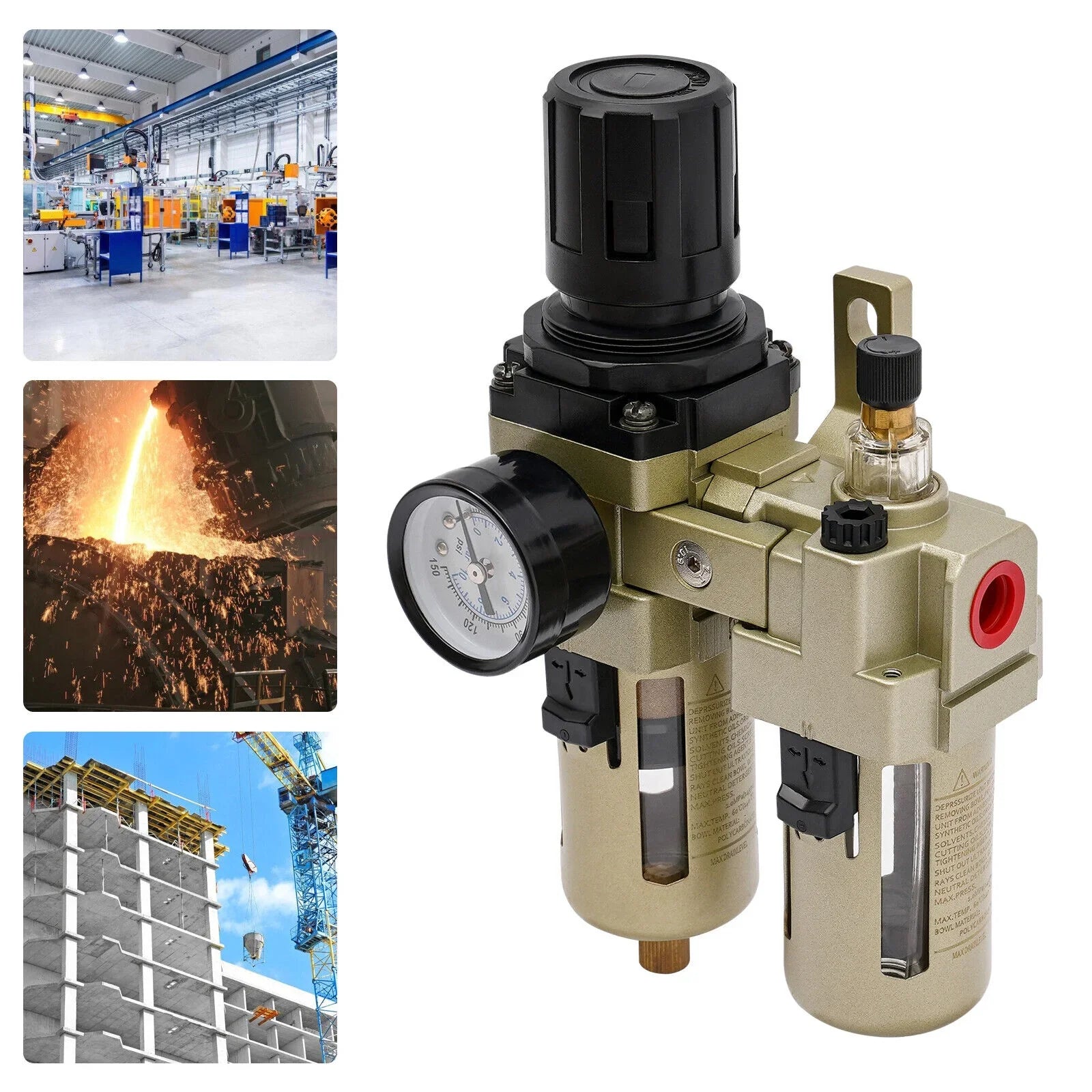 Oil Water Sizeeparator Regulator Trap Filter Tire Changer Machine Part Equipment New