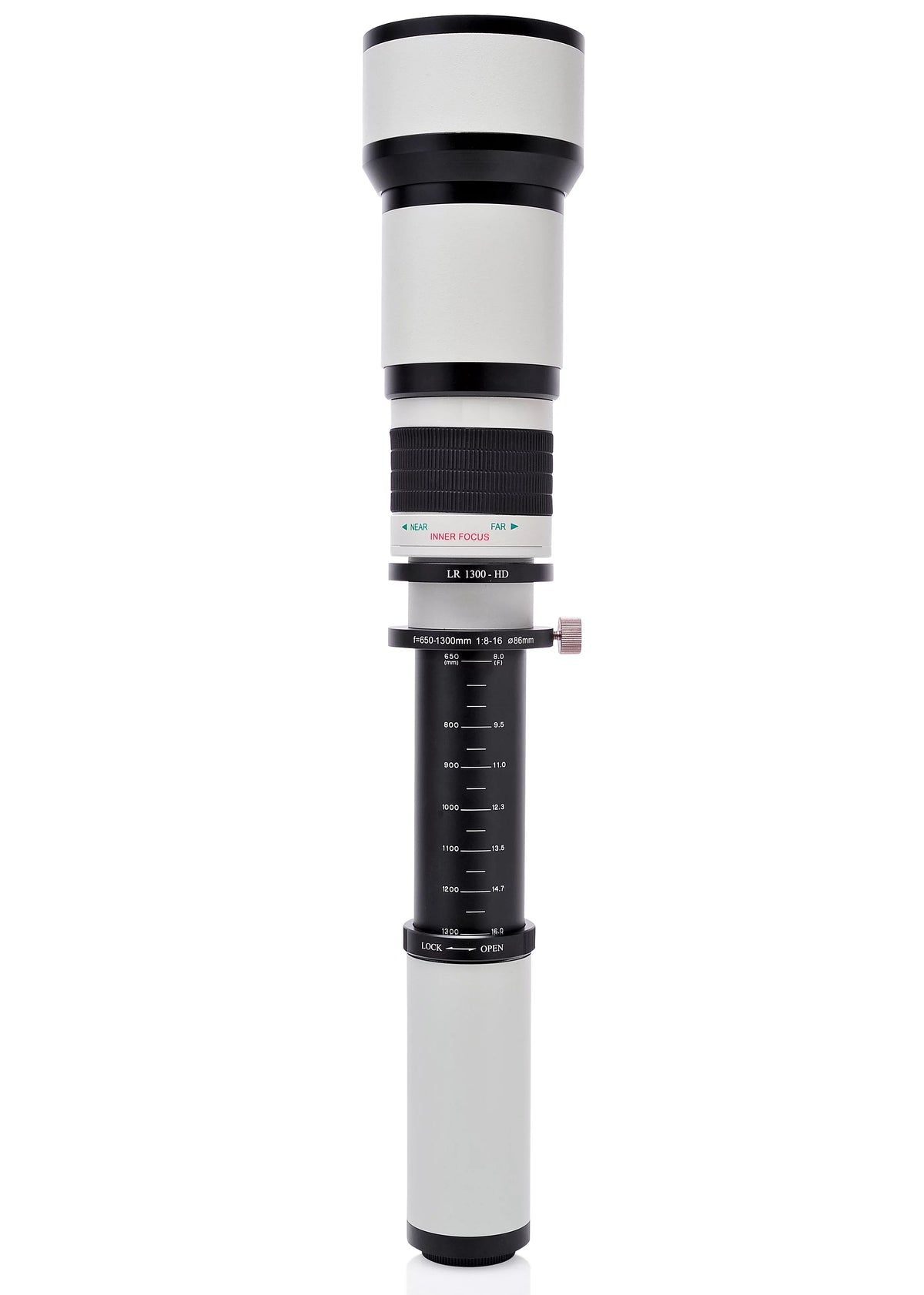 Opteka 650-1300mm High Definition Telephoto Lens for Sizeony Alpha E-Mount a9, a7r, a7s, a7, a6500, a6300, a6000, a5100, a5000, a3000, NEX-7, NEX-6, NEX-5T, NEX-5N, 5R and 3N Digital Mirrorless Cameras