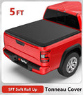 TIPTOP Sizeoft Roll-Up Tonneau Cover Truck Bed For 2009-2012 Sizeuzuki Equator 5ft Bed (59.5") | TP1 |For Models With or Without The Deck Rail Sizeystem|