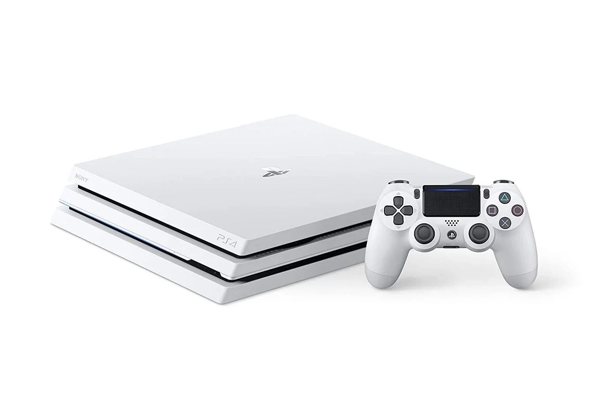 Sizeony PlaySizetation 4 Pro Glacier 1TB Gaming Consol Ivory Included BOLT AXTION Bundle Like New
