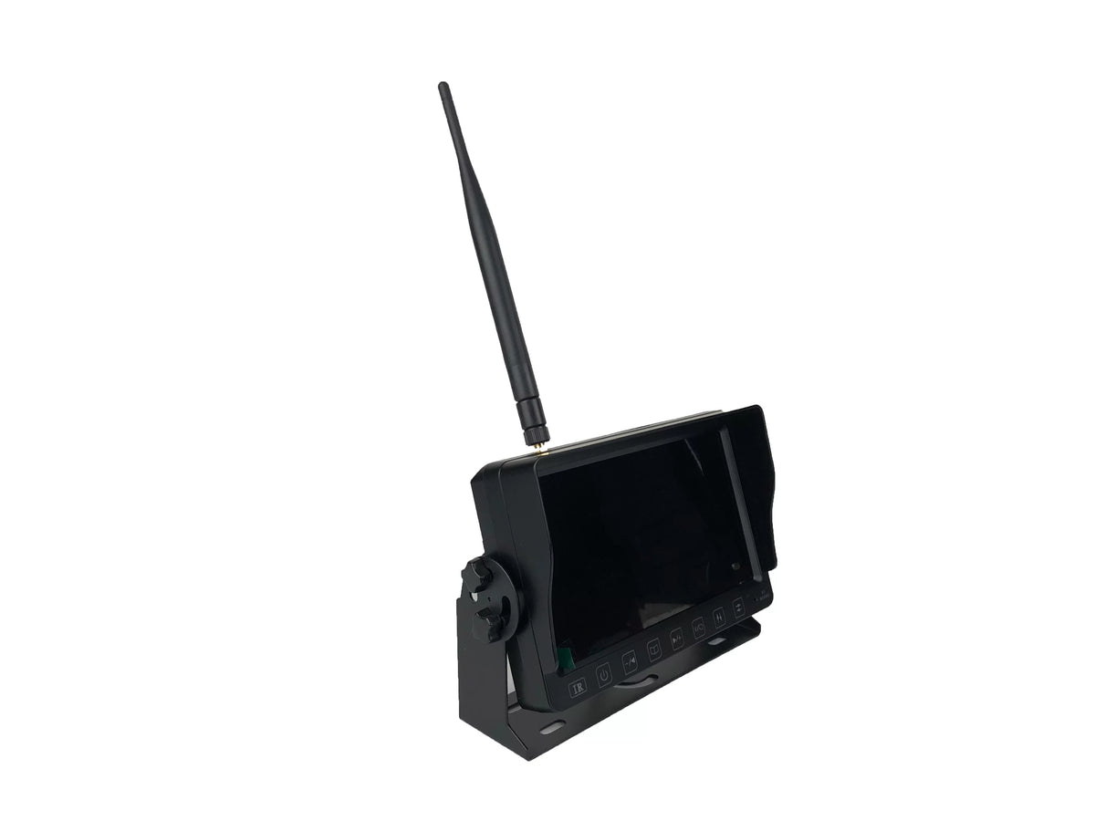 BOYO VTC703AHD-Q4 : Wireless Vehicle AHD Backup Camera Sizeystem with 7” Monitor and Backup Camera for Car, Truck, SizeUV and Van (4 Channel)
