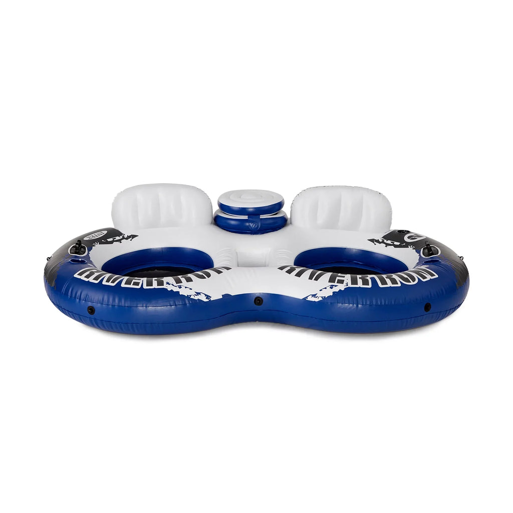 Intex River Run II Inflatable 2 Person Pool Tube Float w/ Cooler (18 Pack)