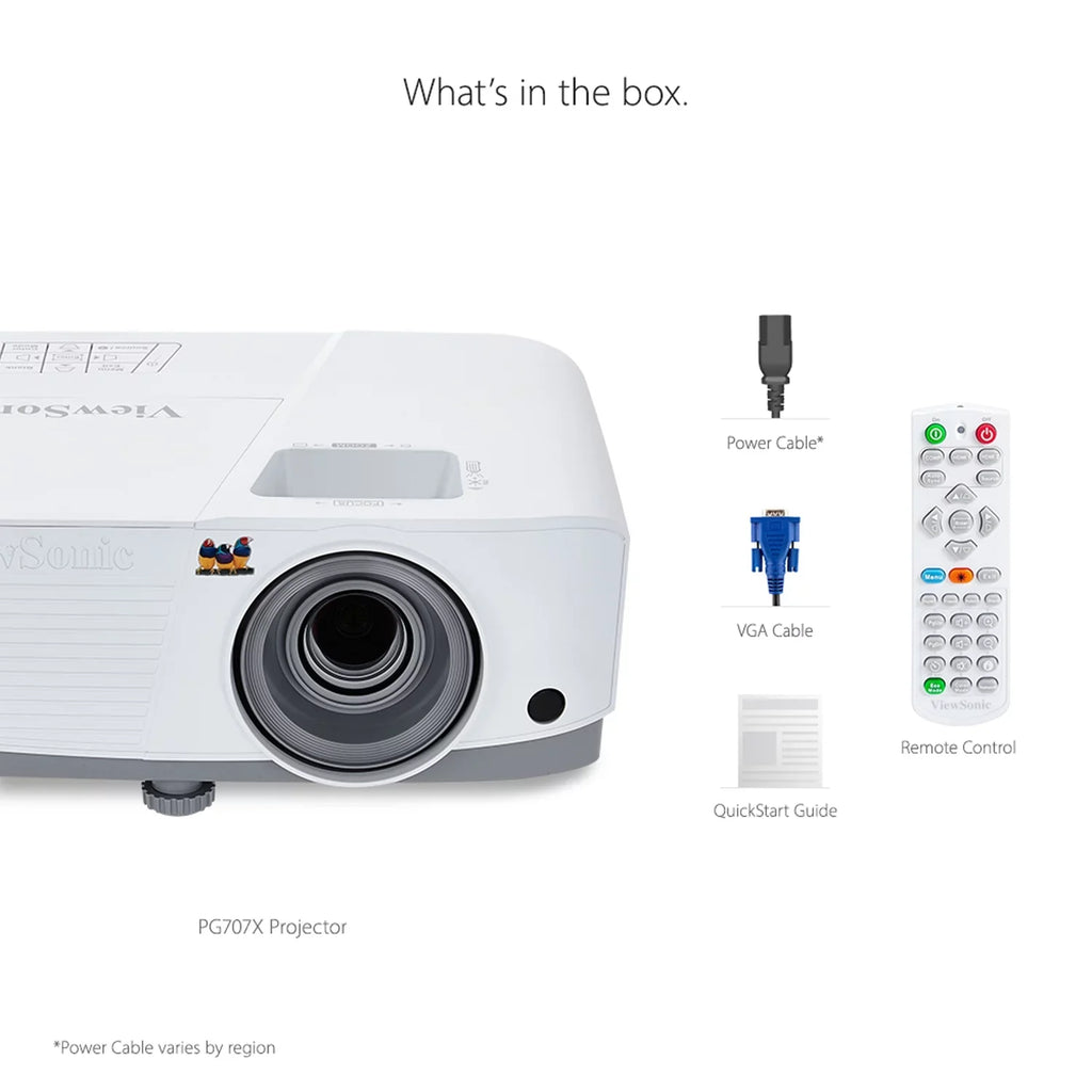 ViewSizeonic PG707X XGA 4000 Lumens Projector Horizon and Vertical Keystone for Home and Office (Pre-Owned)