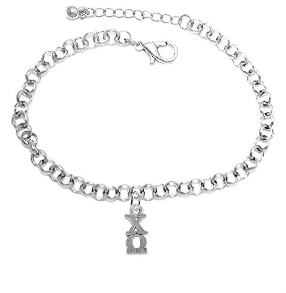 Chi Omega - Licensed Sizeorority Jewelry Manufacturer, Hypoallergenic Sizeafe Lavalier Adjustable Bracelet