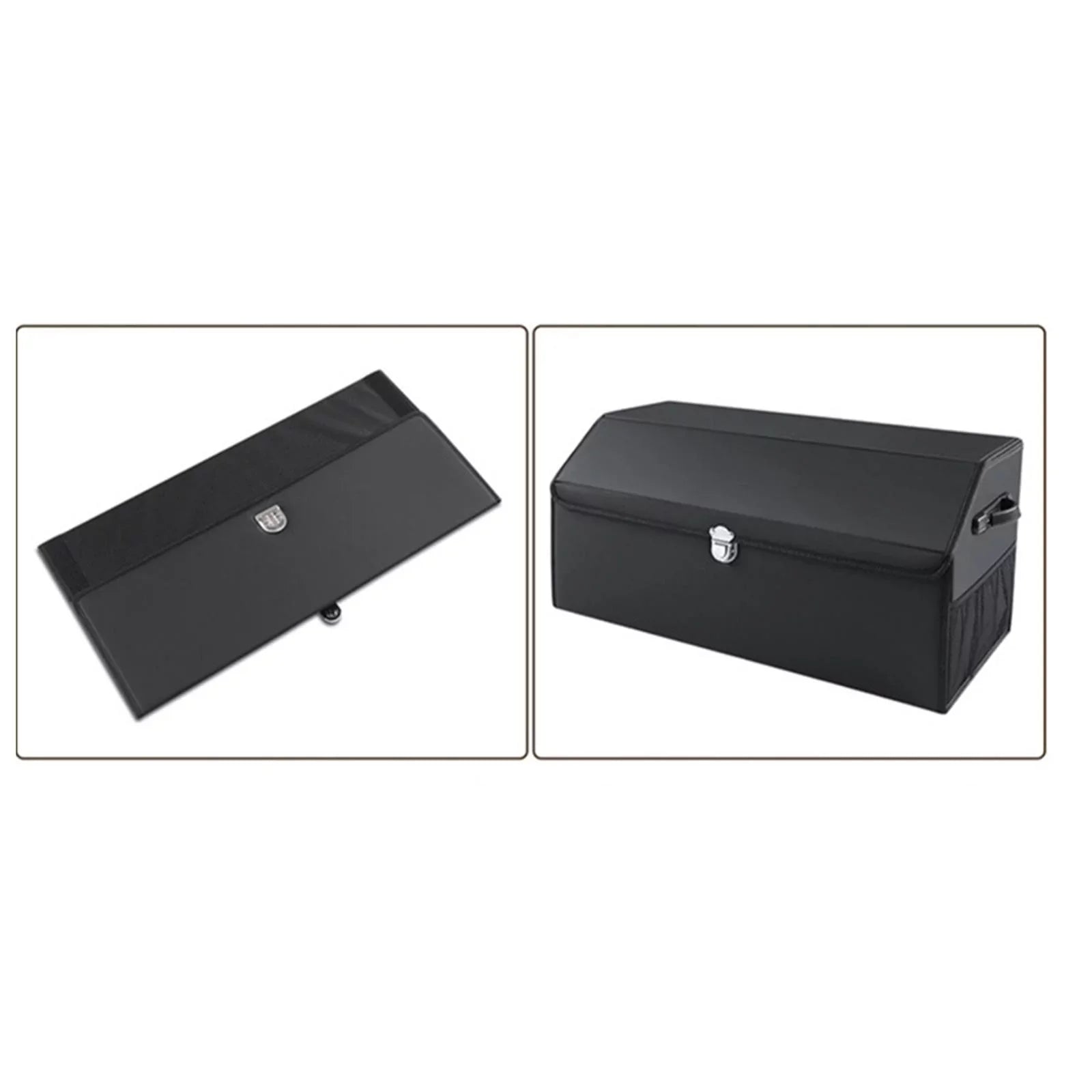 Car Trunk Organizer Dustproof with Handles Foldable Car Sizetorage Box Bin for Cars L