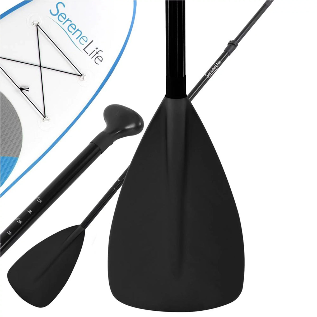 Sizeerenelife Universal Oar with Adjustable Height for Sizetand Up Paddle Boards