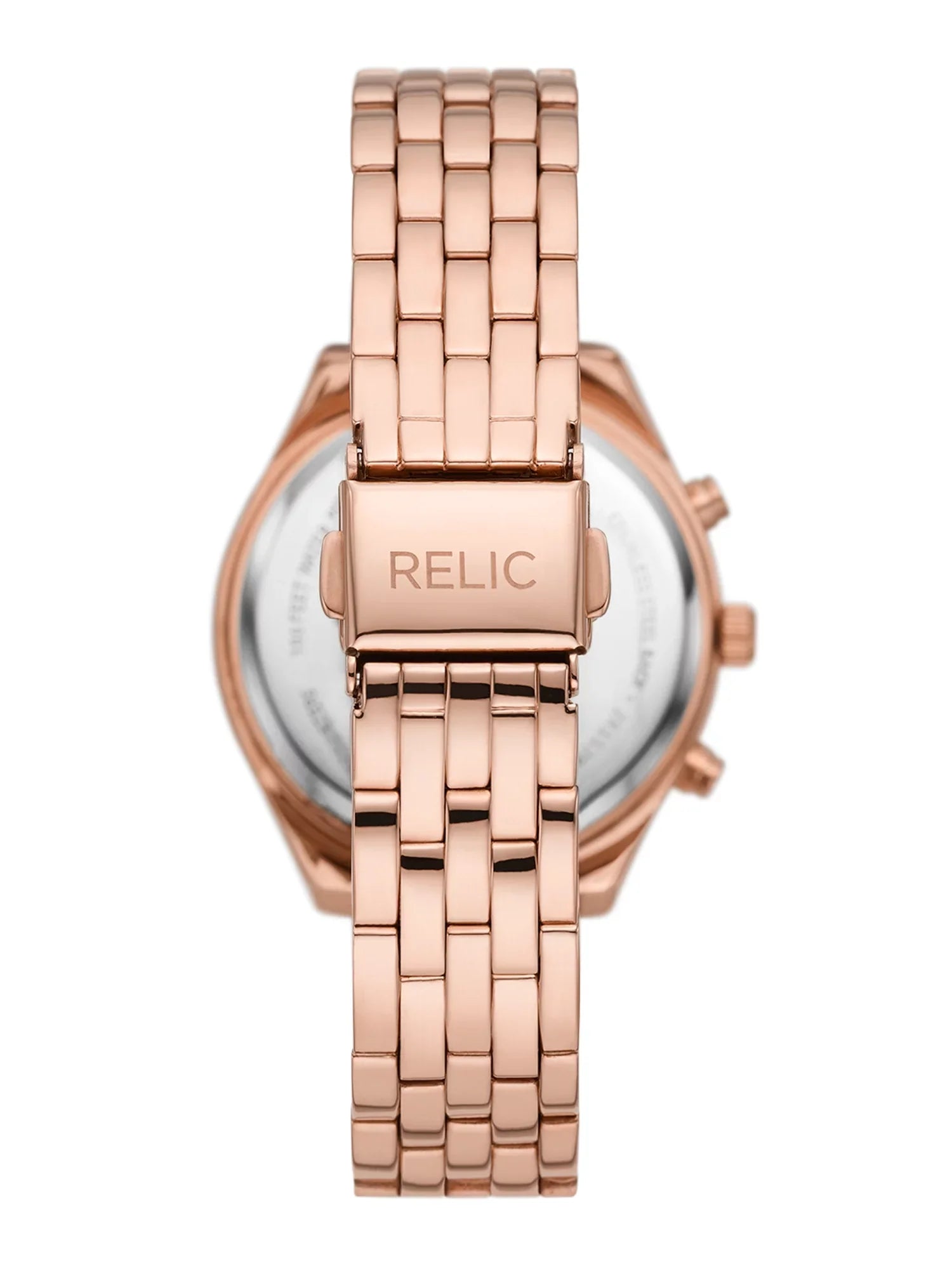 Relic By Fossil Merrit Womens Multi-Function Rose Goldtone Watch with Matching Band