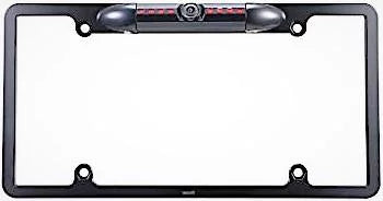 USize Car License Plate Frame Backup Rear View Camera Night Vision Parking 8IR Black