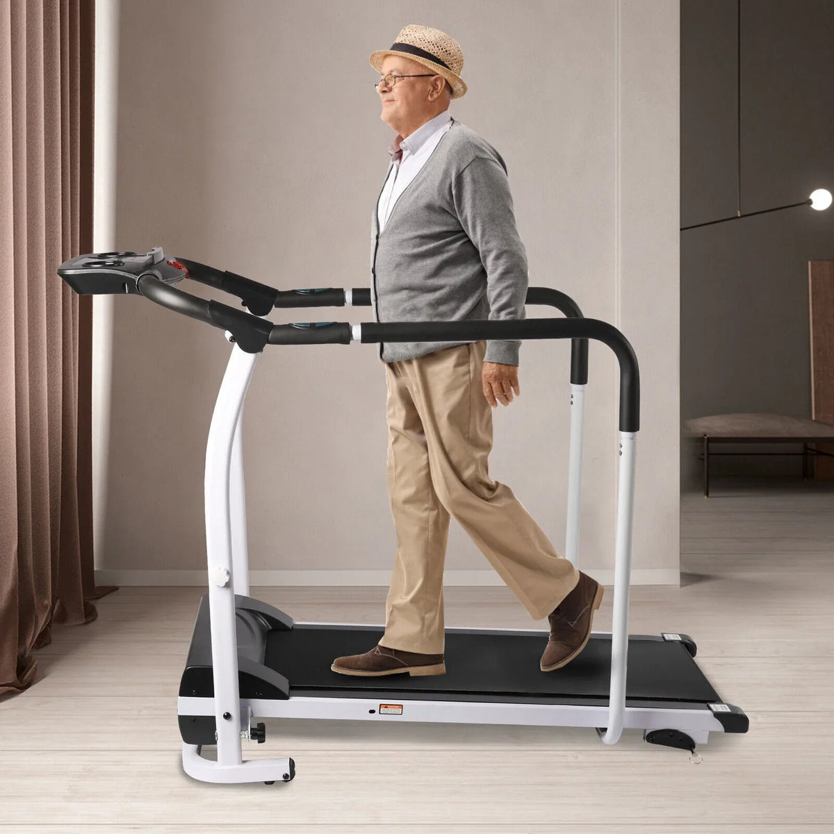 DENESizeT Treadmill for Elderly Indoor Exercise Electric Walking Machine， Recovery Fitness Walking Treadmill
