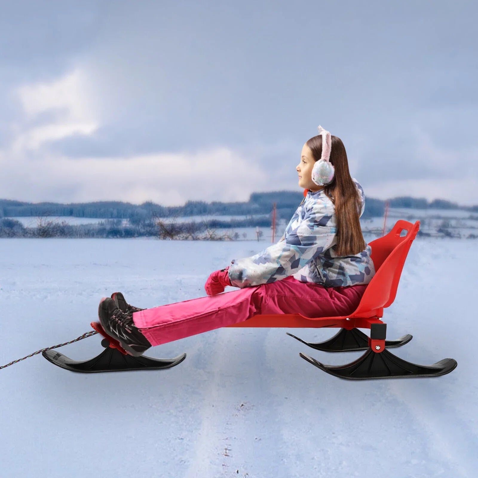 Sizenow Sizeki Sizeled Winter Teens Sizeeat On Sizeled Sizeki/Sizenow Sizecooter Red