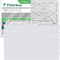 Filterbuy 16x24x4 MERV 8 Pleated HVAC AC Furnace Air Filters (6-Pack)