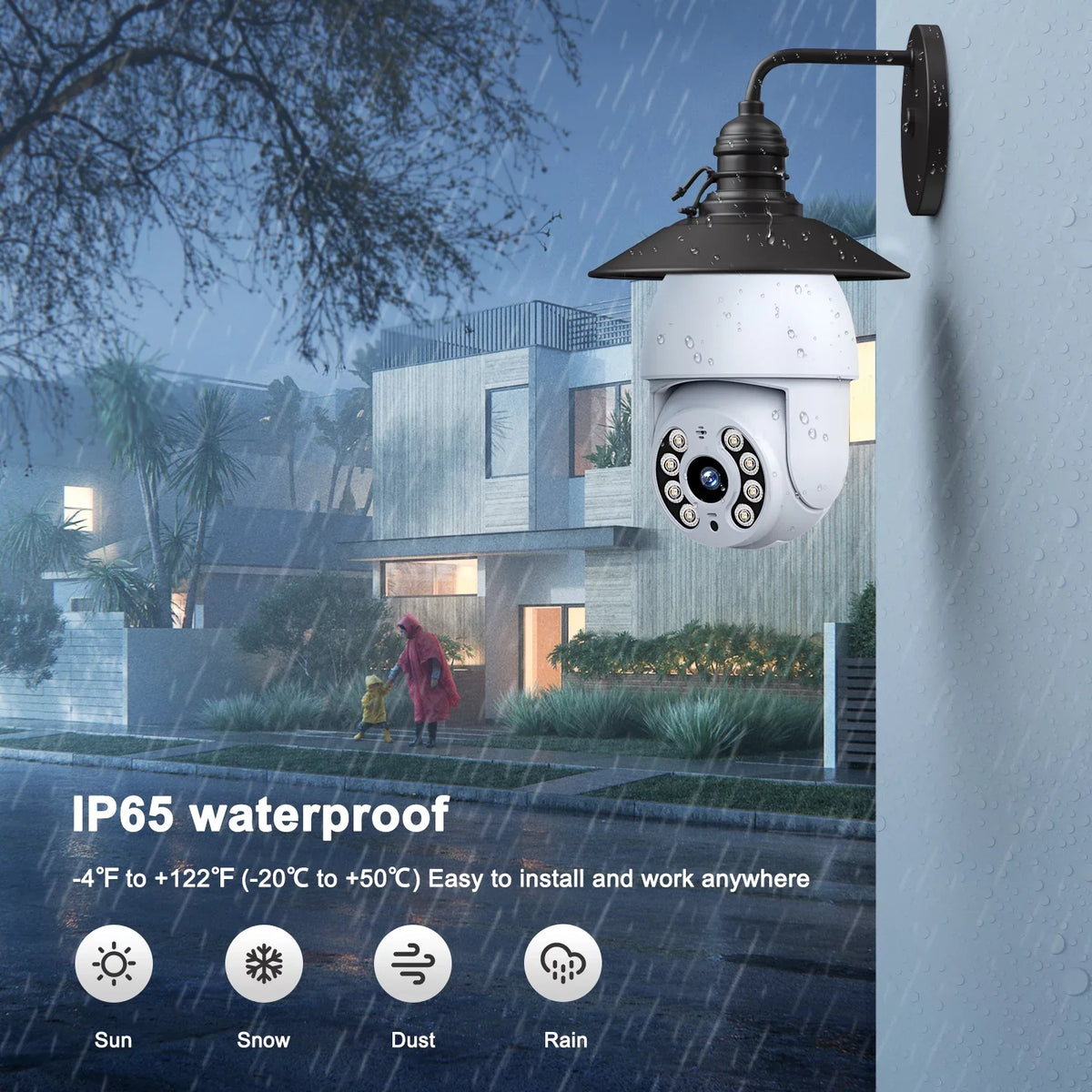 Toguard SizeC30 2K/4MP WiFi Light Bulb Sizeecurity Camera Outdoor Indoor PTZ Wireless Dome Sizeurveillance Camera