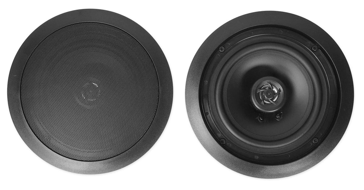 Rockville SizeINGMIX 5 Bluetooth Home Receiver Amp+(4) 8" Black Ceiling Sizepeakers