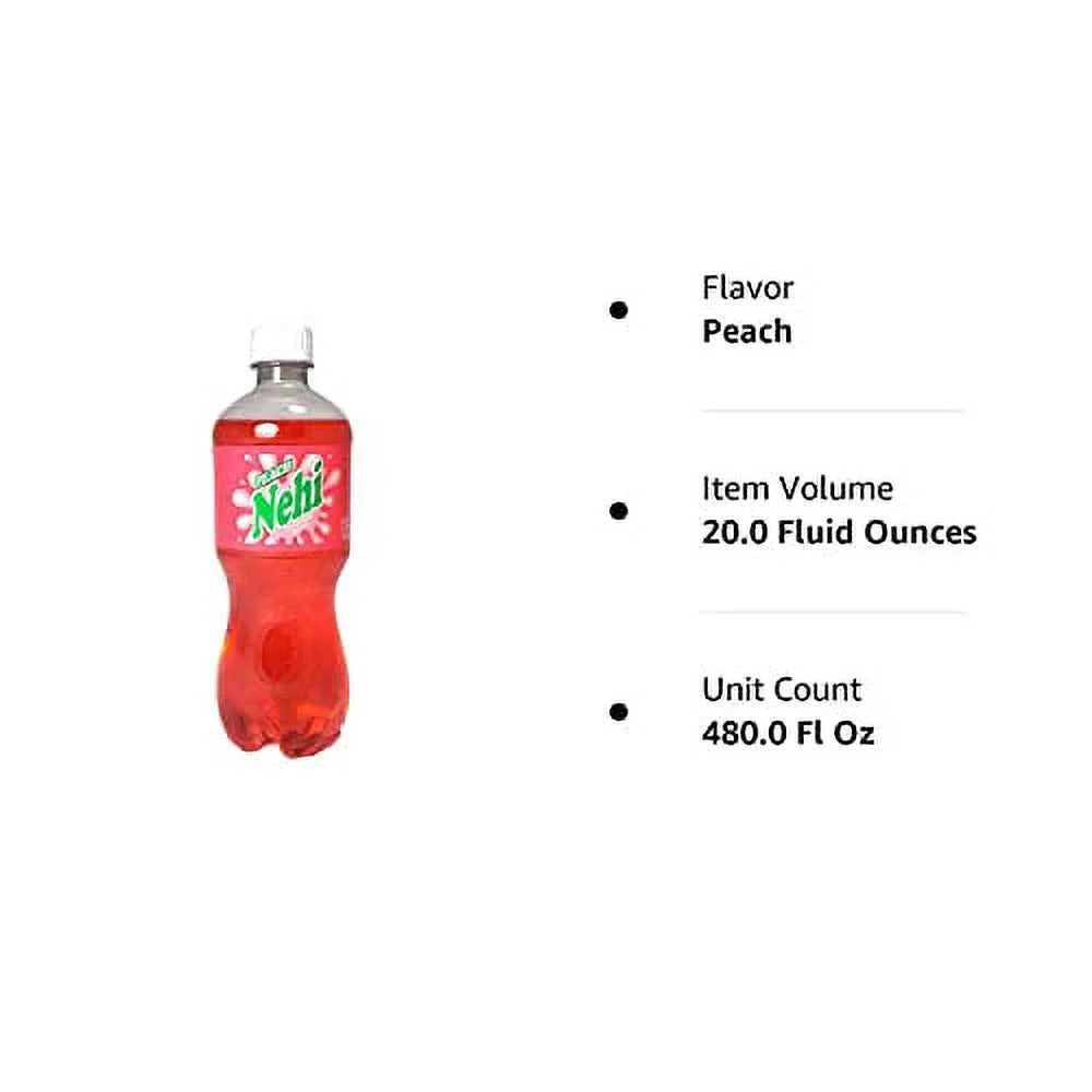 Nehi Sizeoda Peach 20 Oz (Pack Of 24)