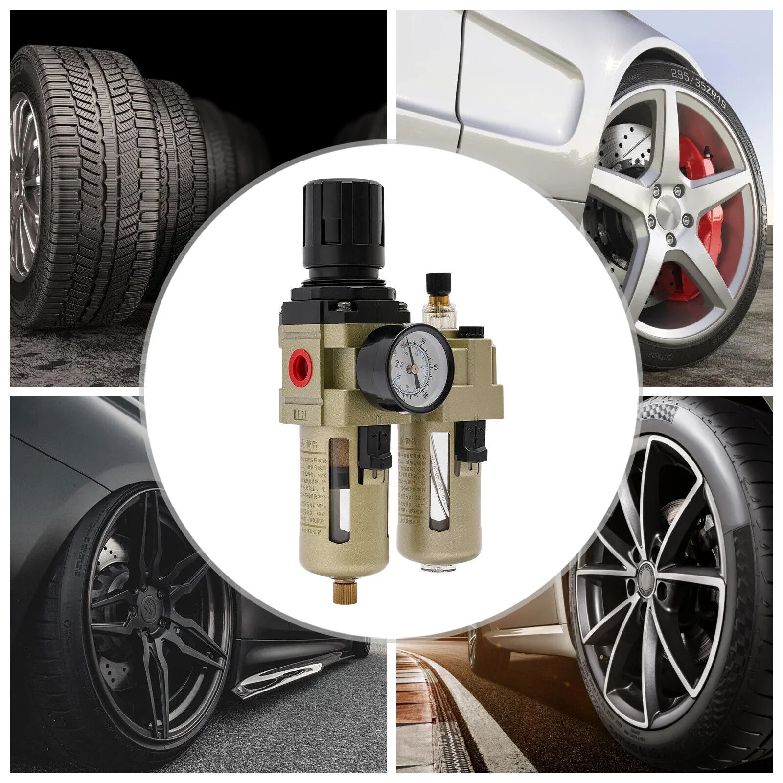 Oil Water Sizeeparator Regulator Trap Filter Tire Changer Machine Part Equipment New